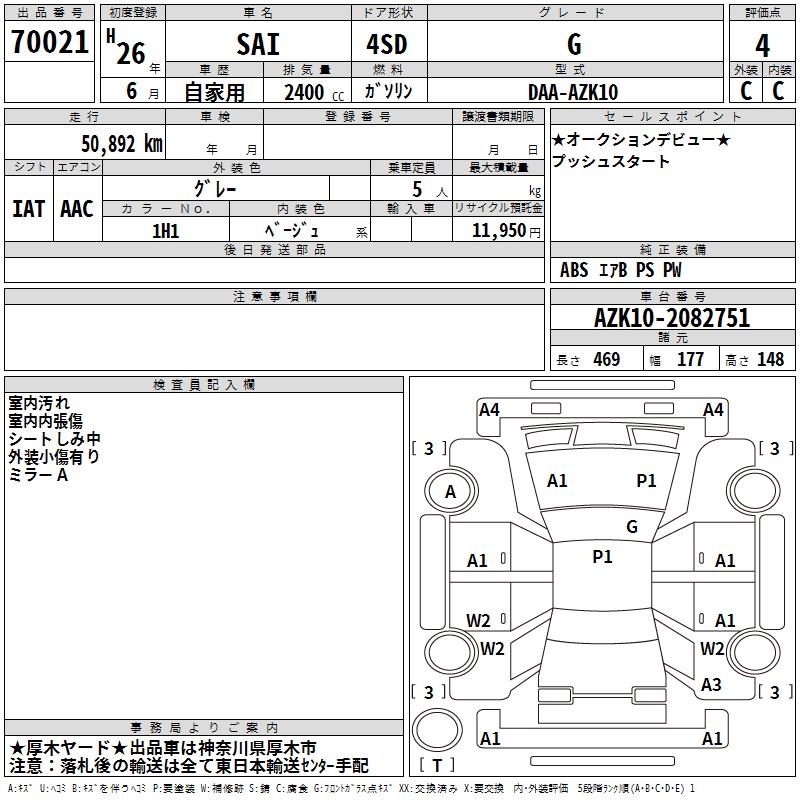 TOYOTA SAI