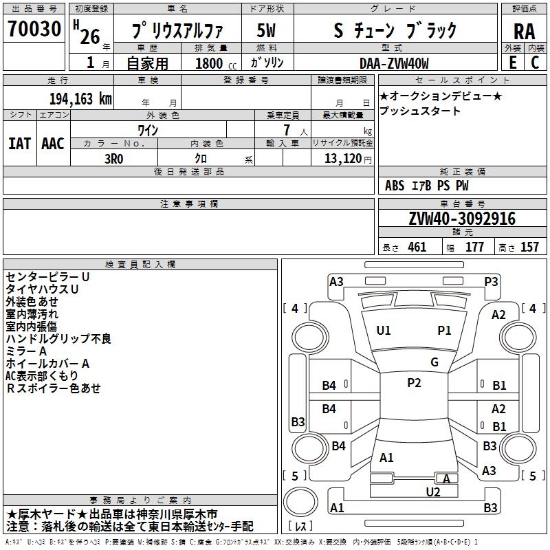 TOYOTA PRIUS ALPHA
