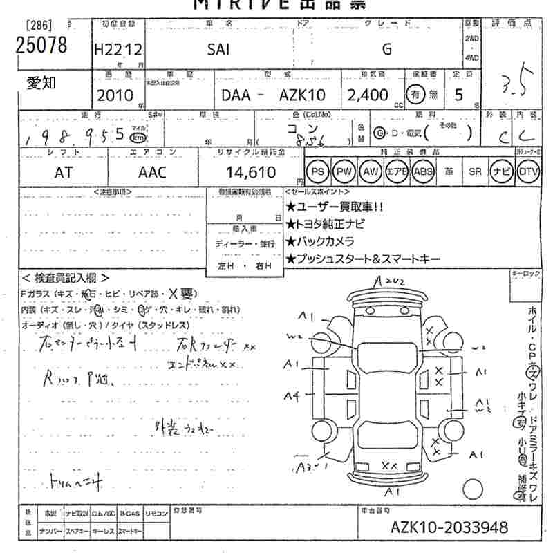 TOYOTA SAI