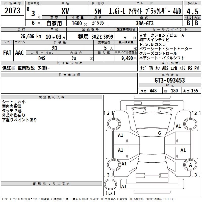 SUBARU XV