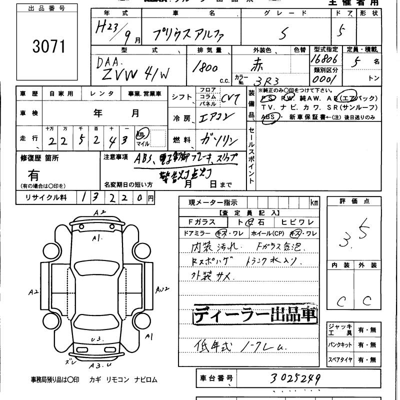 TOYOTA PRIUS ALPHA