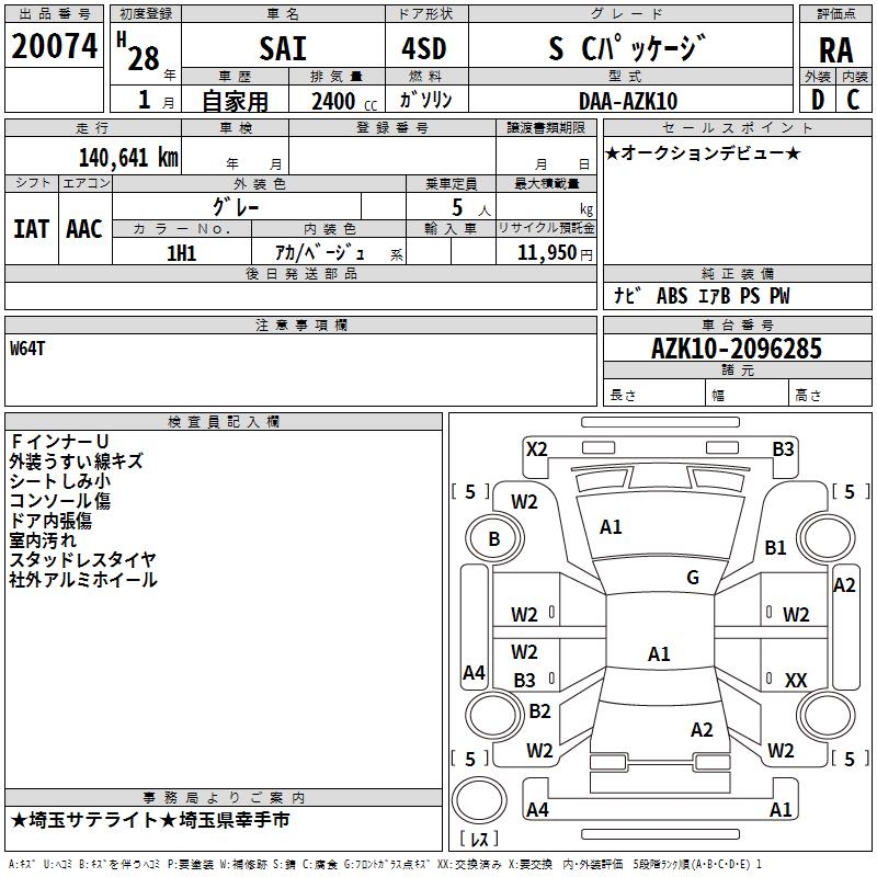 TOYOTA SAI