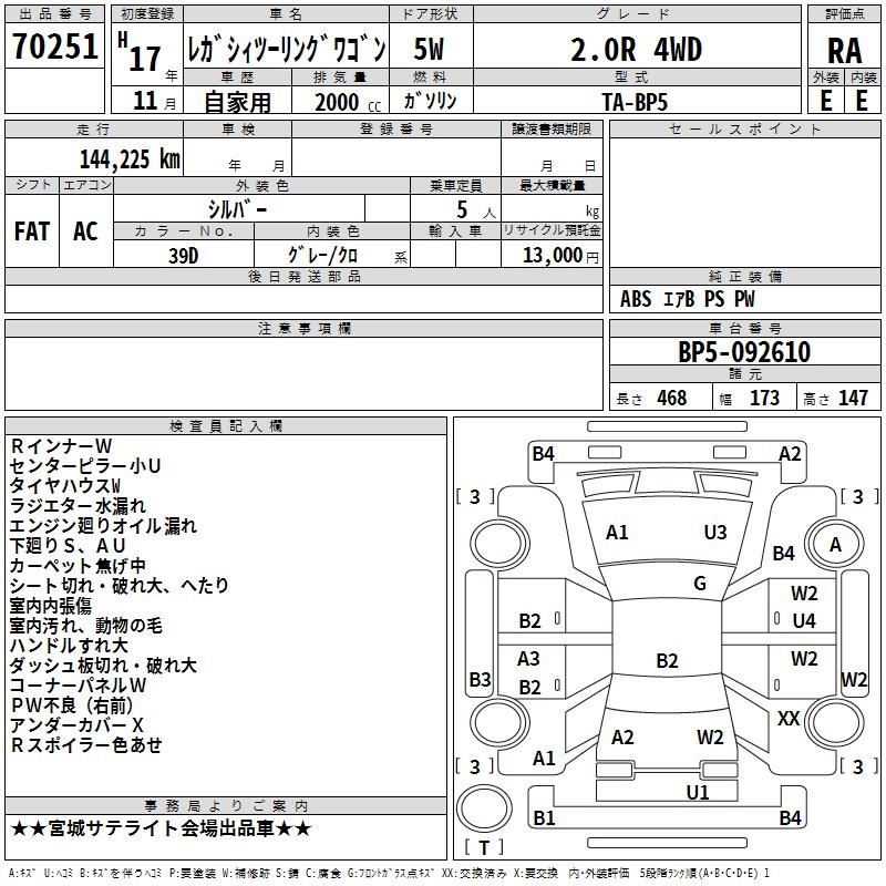 SUBARU LEGACY