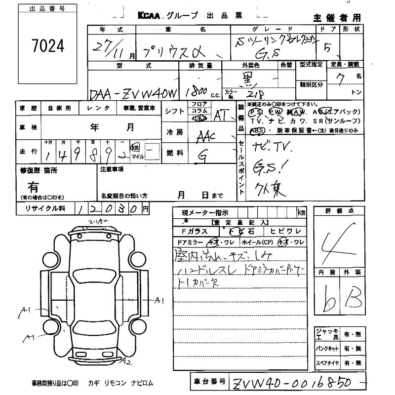TOYOTA PRIUS ALPHA