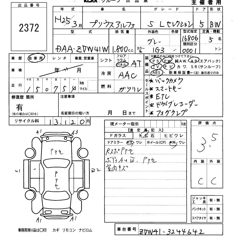 TOYOTA PRIUS ALPHA