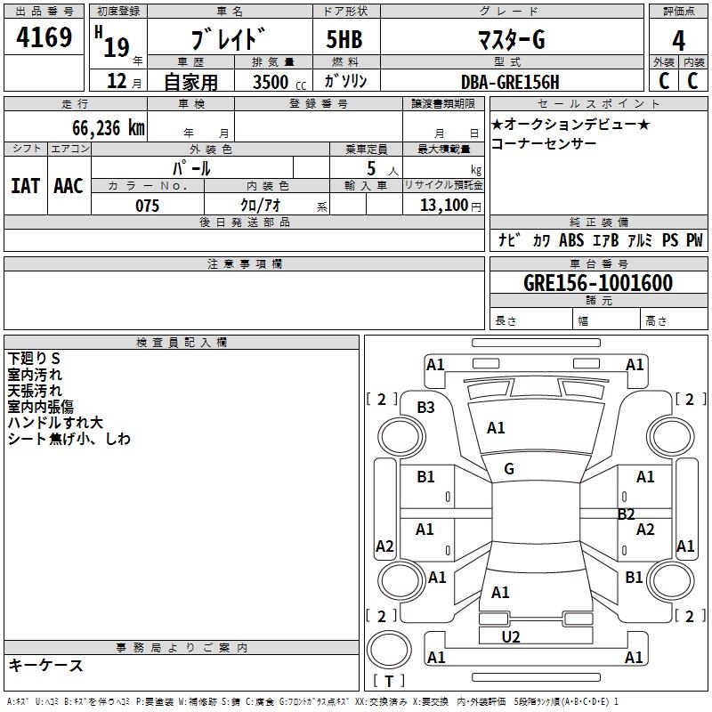 TOYOTA BLADE