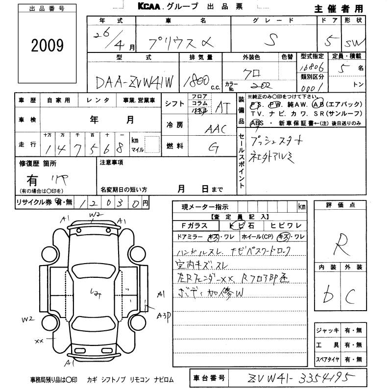 TOYOTA PRIUS ALPHA