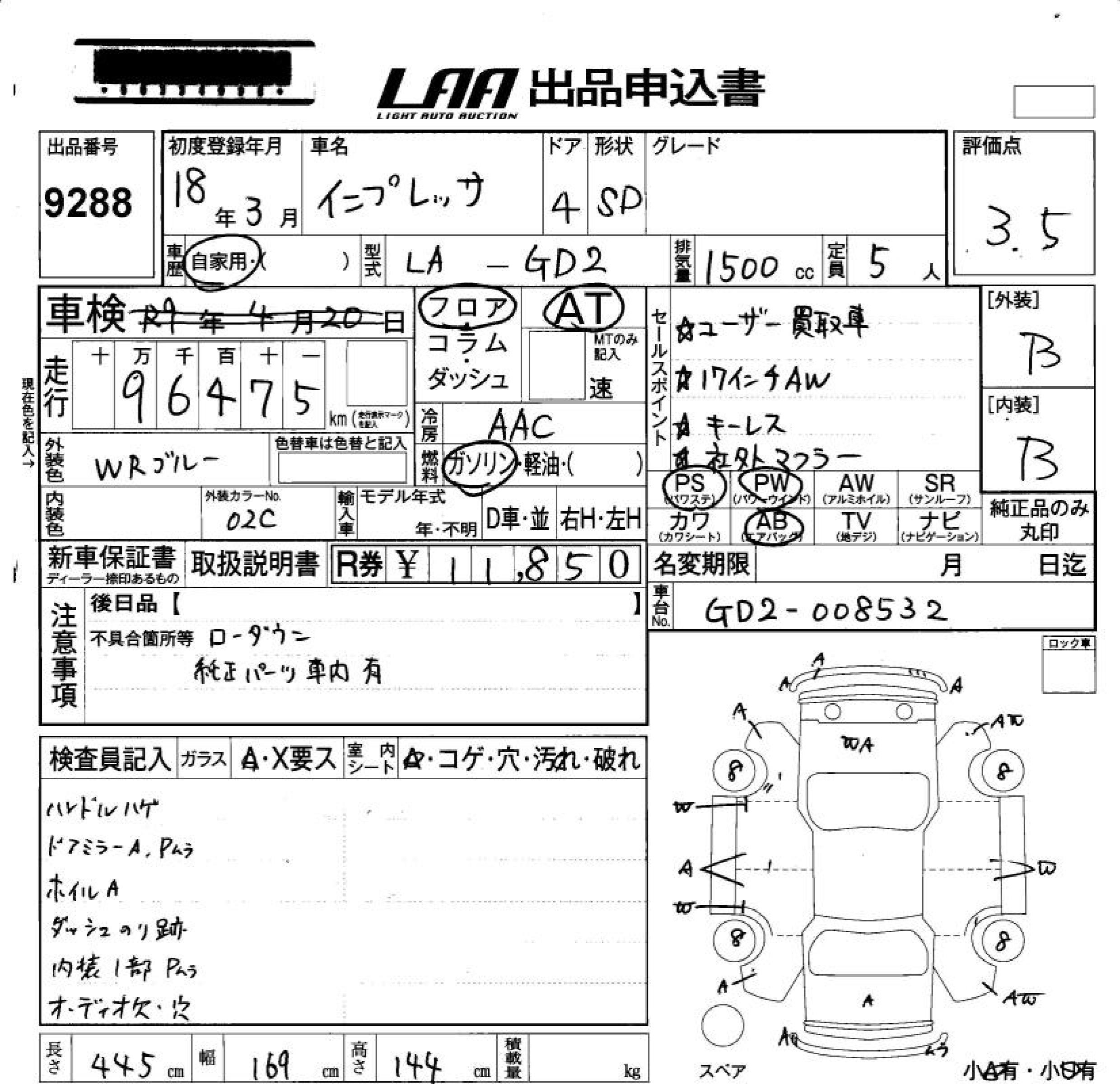 SUBARU IMPREZA