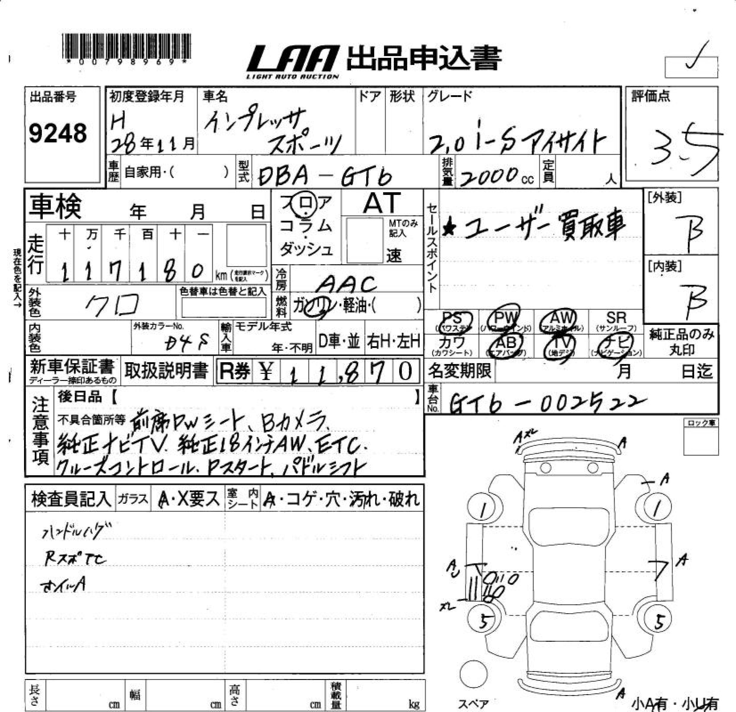 SUBARU IMPREZA