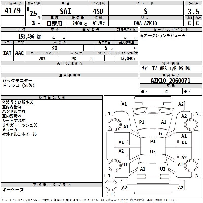 TOYOTA SAI