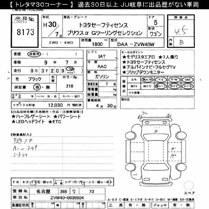 TOYOTA PRIUS ALPHA