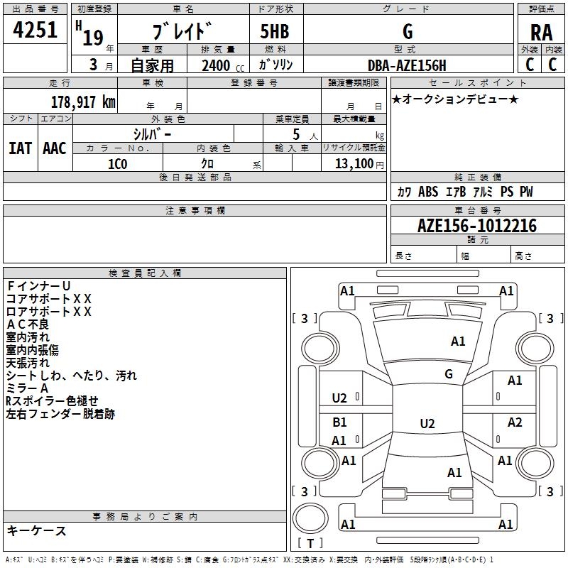 TOYOTA BLADE