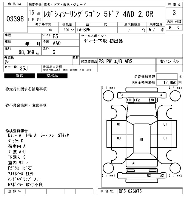 SUBARU LEGACY