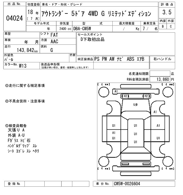 MITSUBISHI OUTLANDER