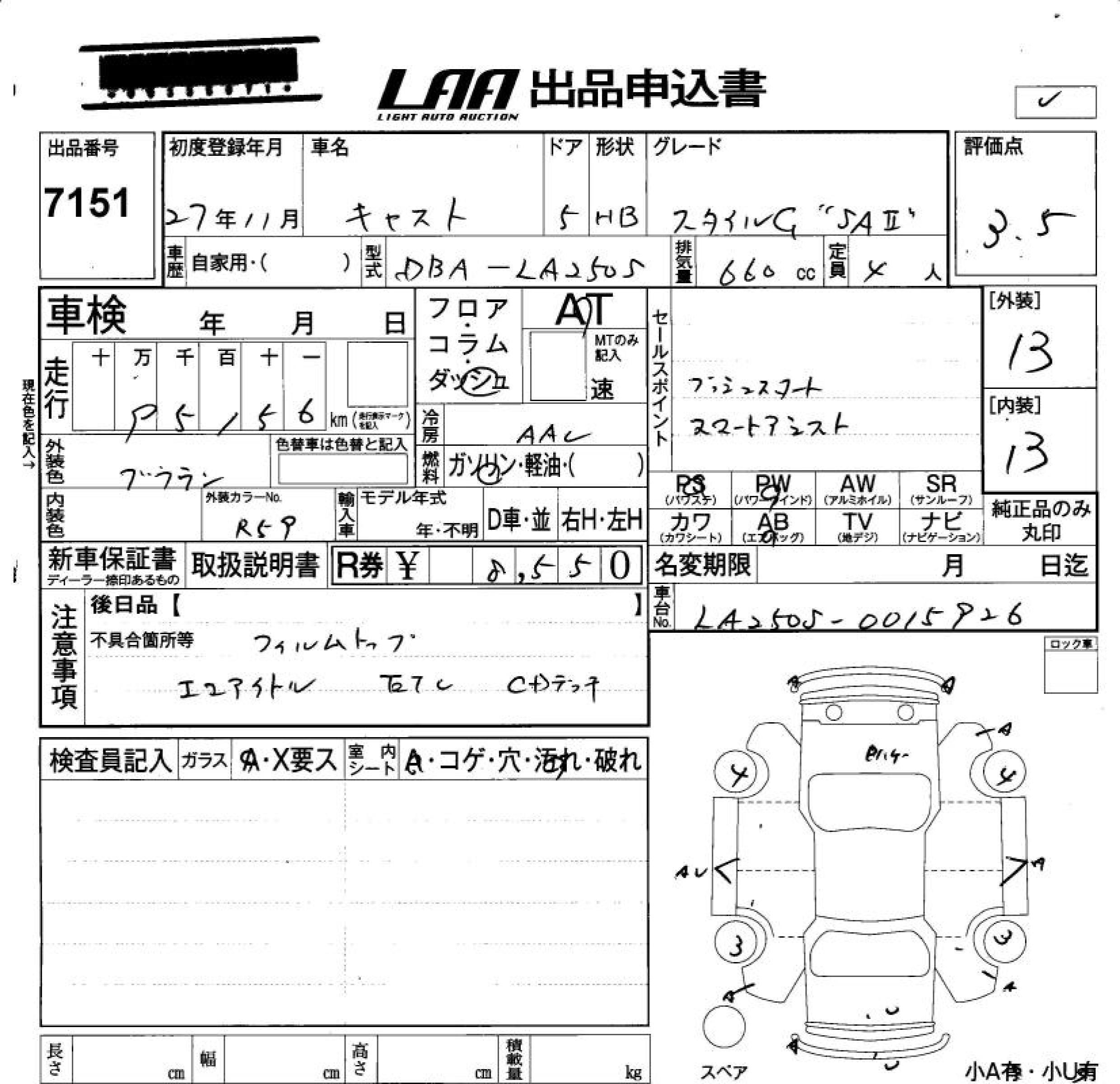DAIHATSU CAST