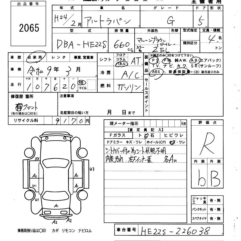 SUZUKI ALTO LAPIN