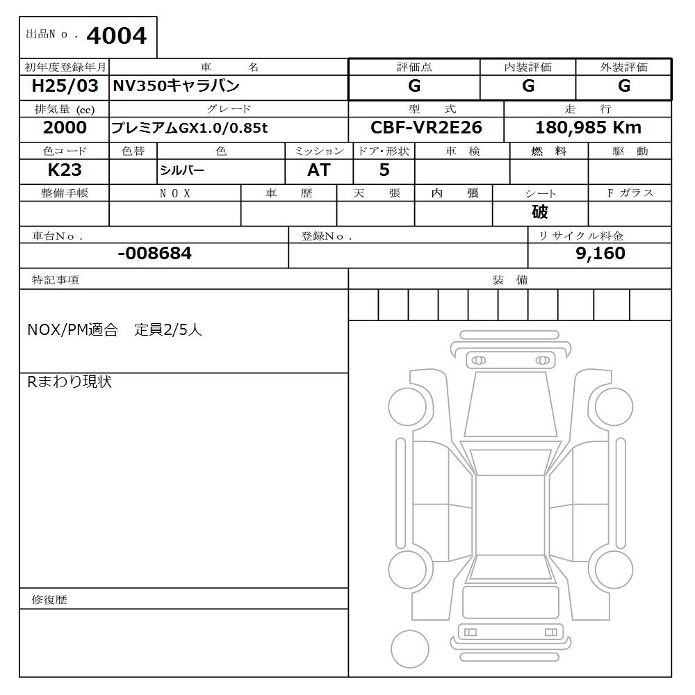 NISSAN NV350 CARAVAN