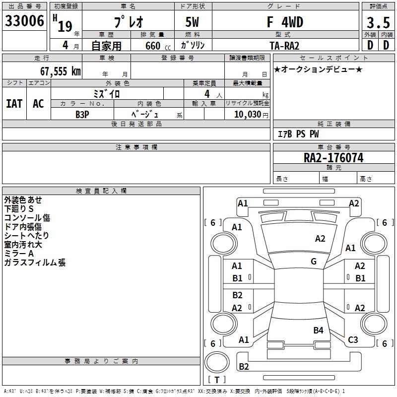 SUBARU PLEO