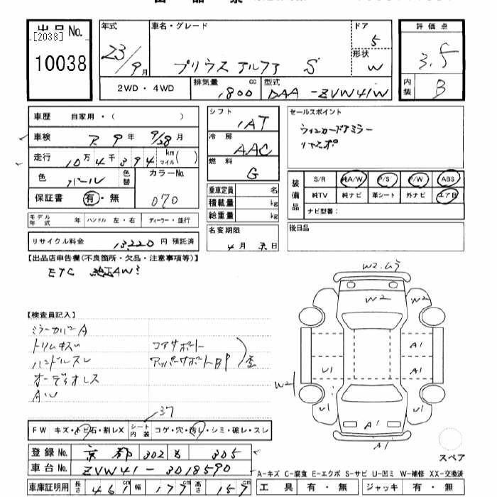TOYOTA PRIUS ALPHA