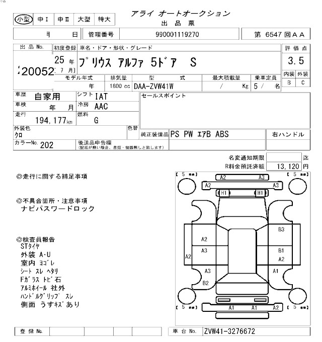 TOYOTA PRIUS ALPHA