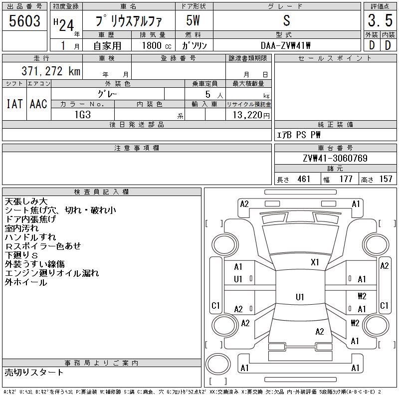 TOYOTA PRIUS ALPHA