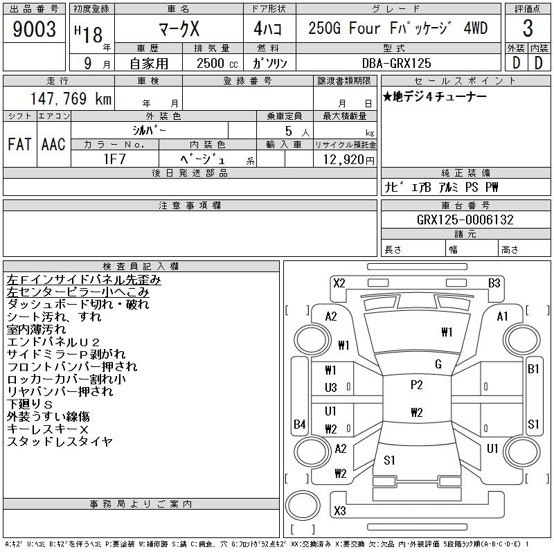 TOYOTA MARK X