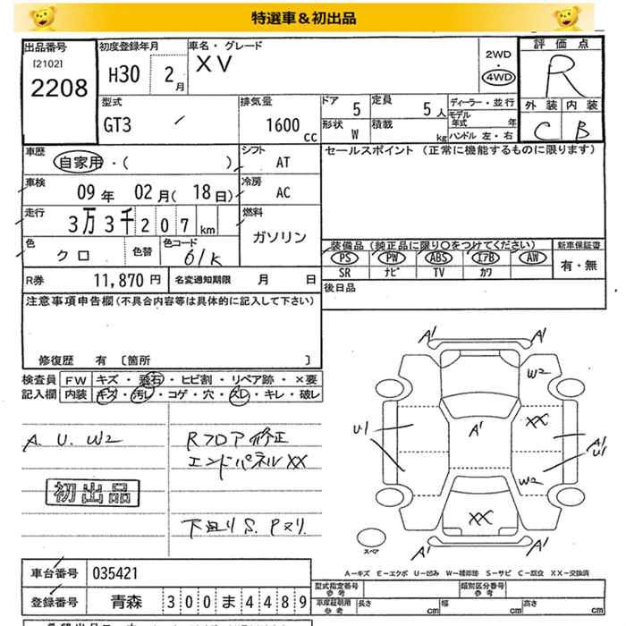 SUBARU XV