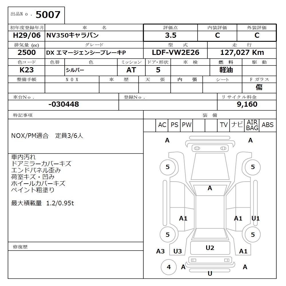 NISSAN NV350 CARAVAN