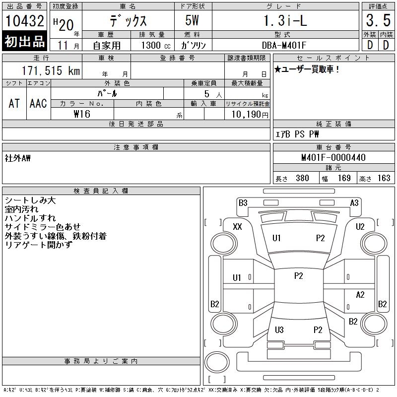 SUBARU DEX
