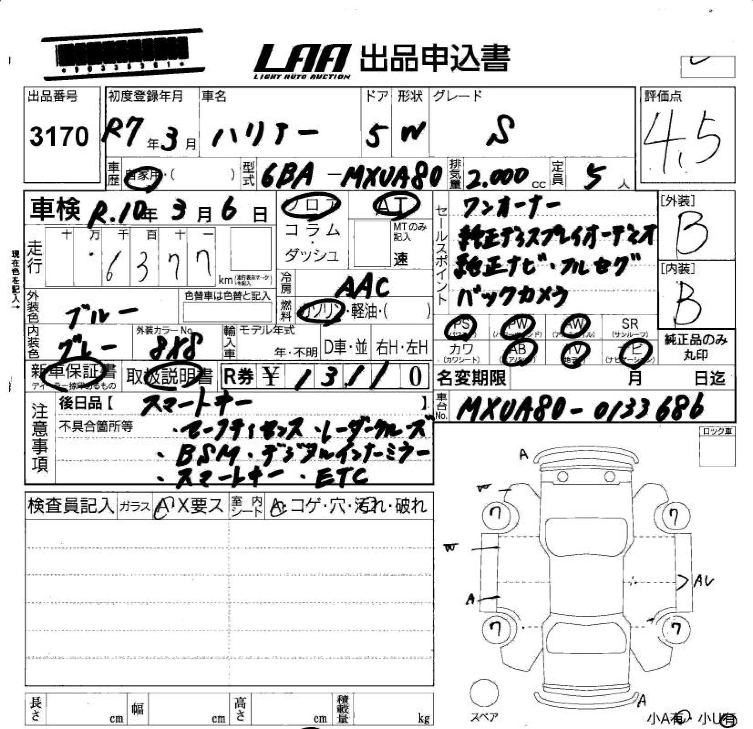 TOYOTA HARRIER