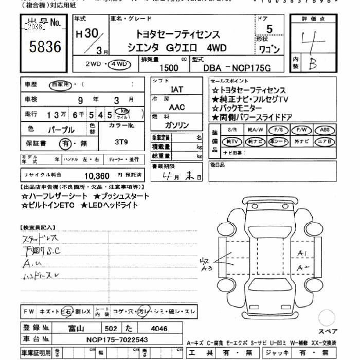 TOYOTA SIENTA