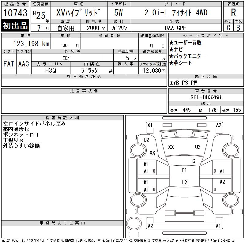 SUBARU XV
