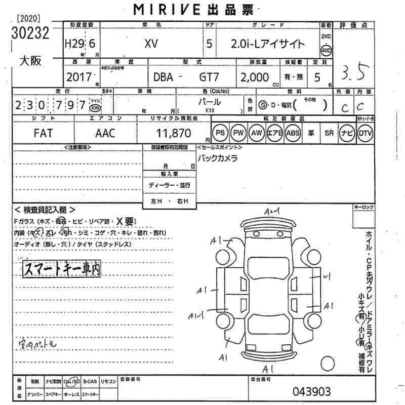 SUBARU XV
