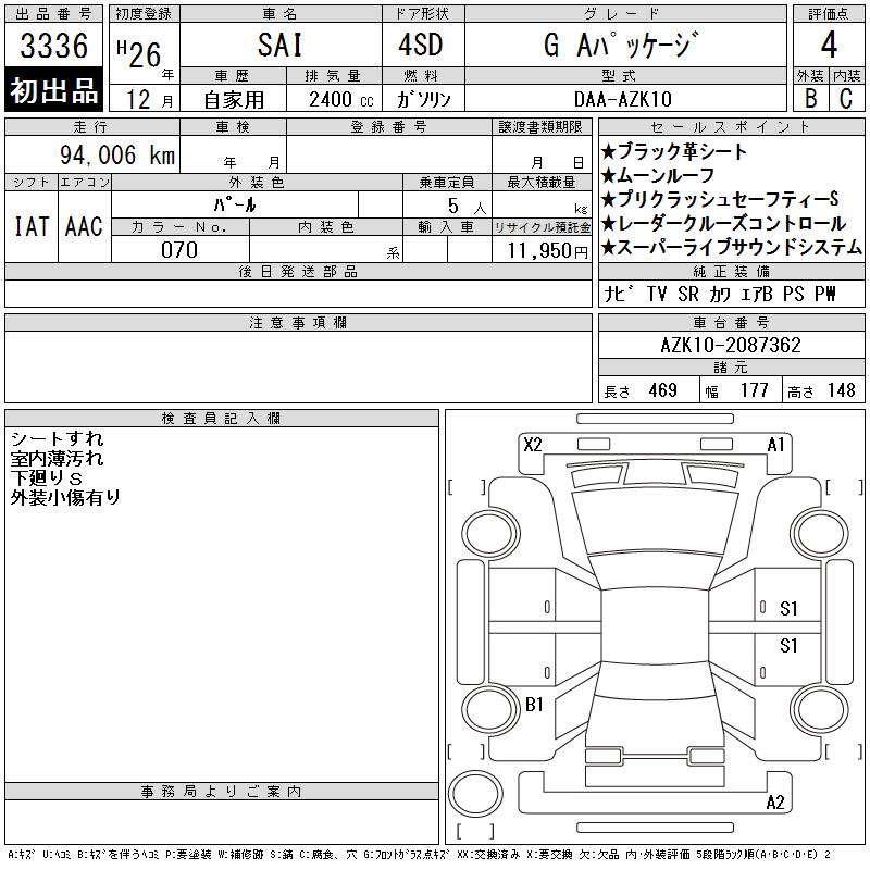 TOYOTA SAI