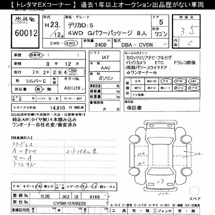 MITSUBISHI DELICA D:5