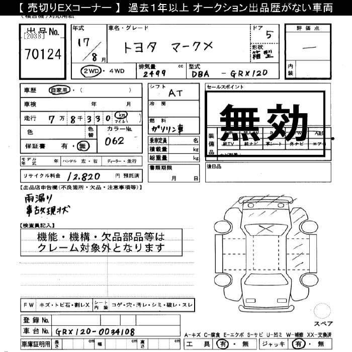 TOYOTA MARK X