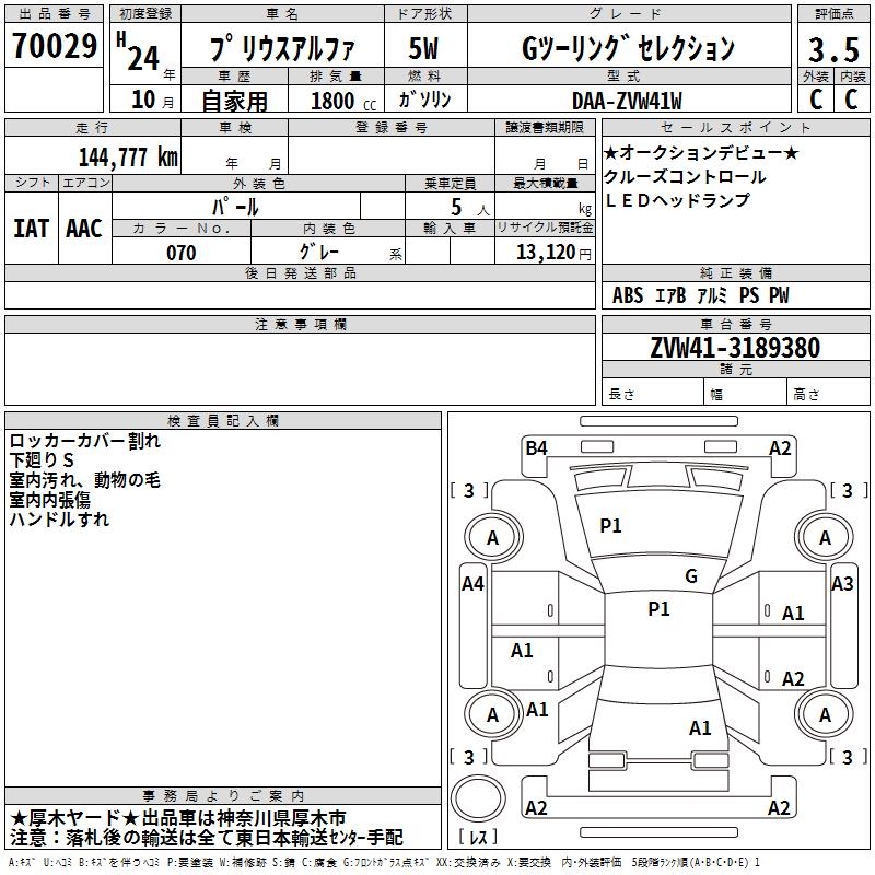 TOYOTA PRIUS ALPHA