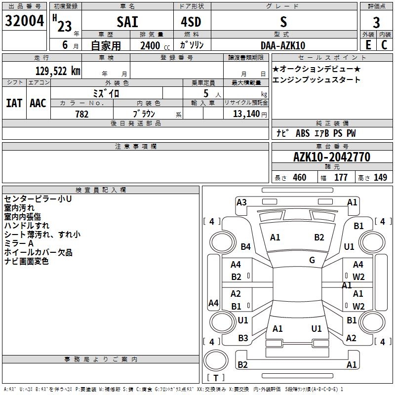 TOYOTA SAI
