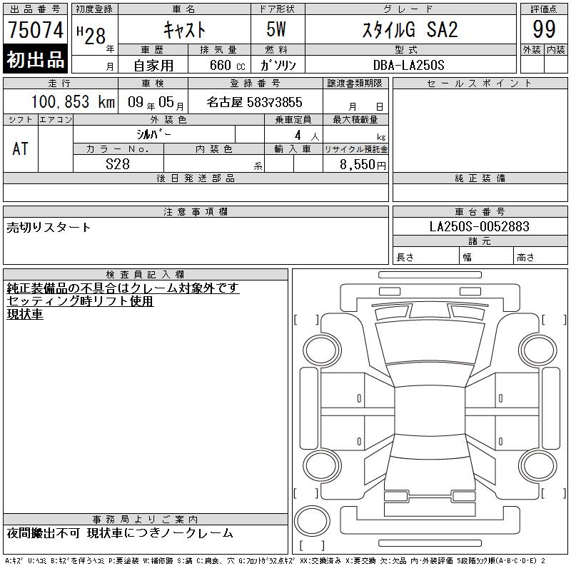 DAIHATSU CAST