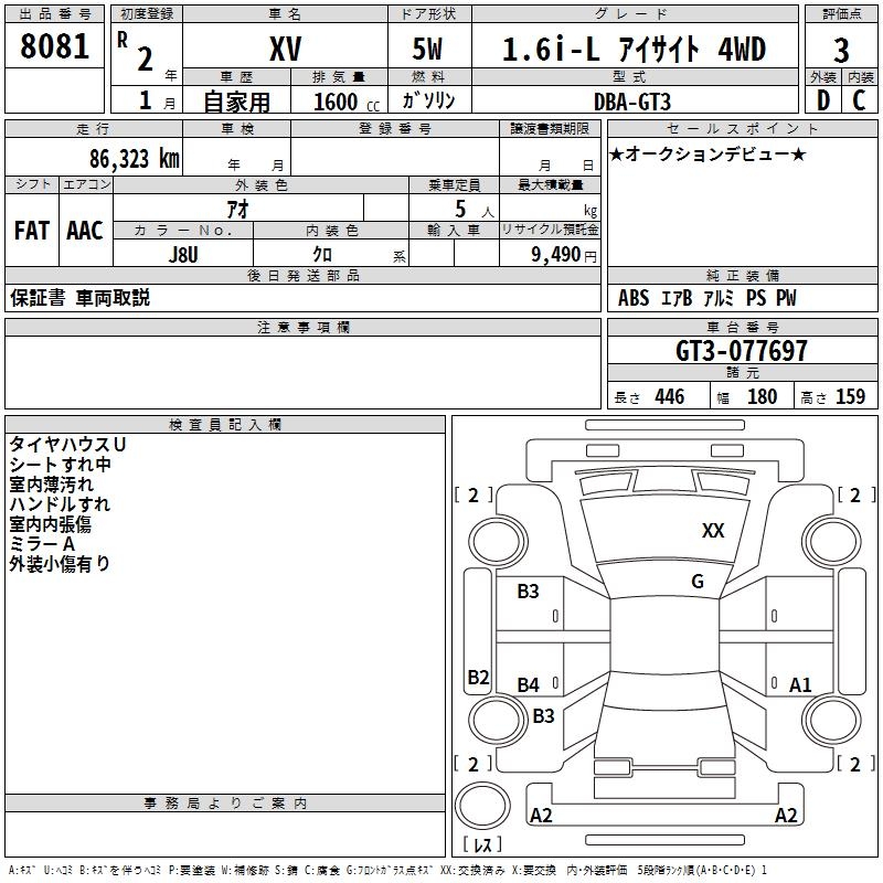 SUBARU XV
