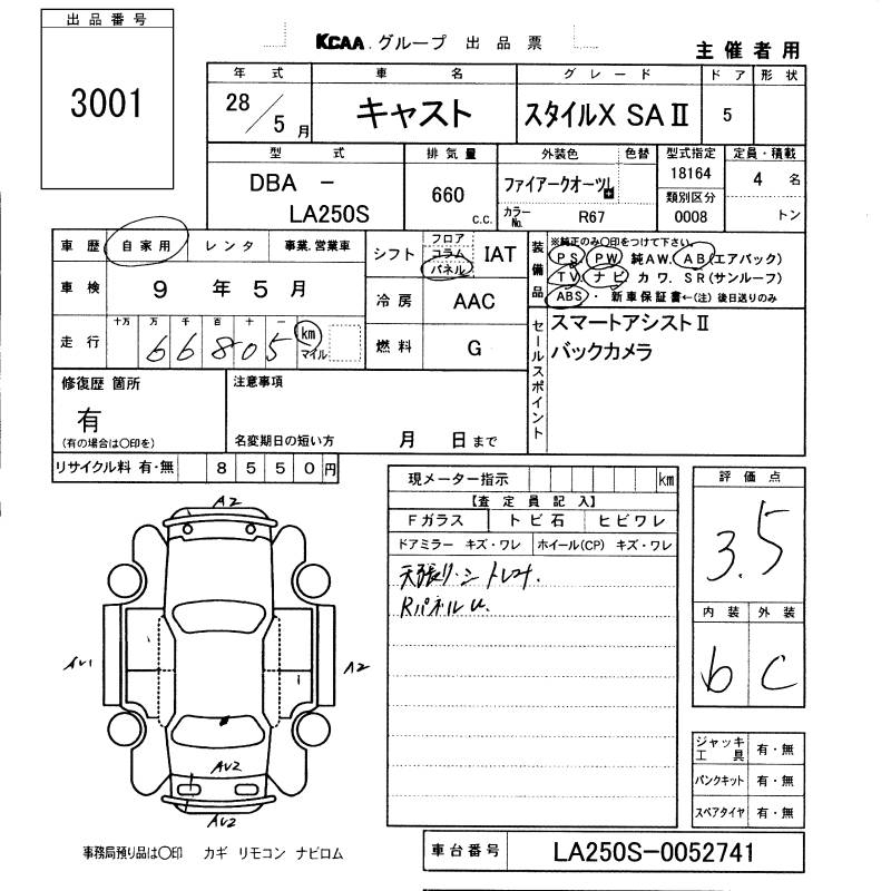 DAIHATSU CAST