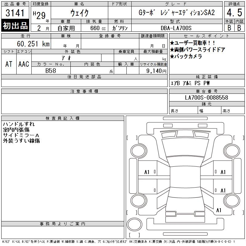 DAIHATSU WAKE
