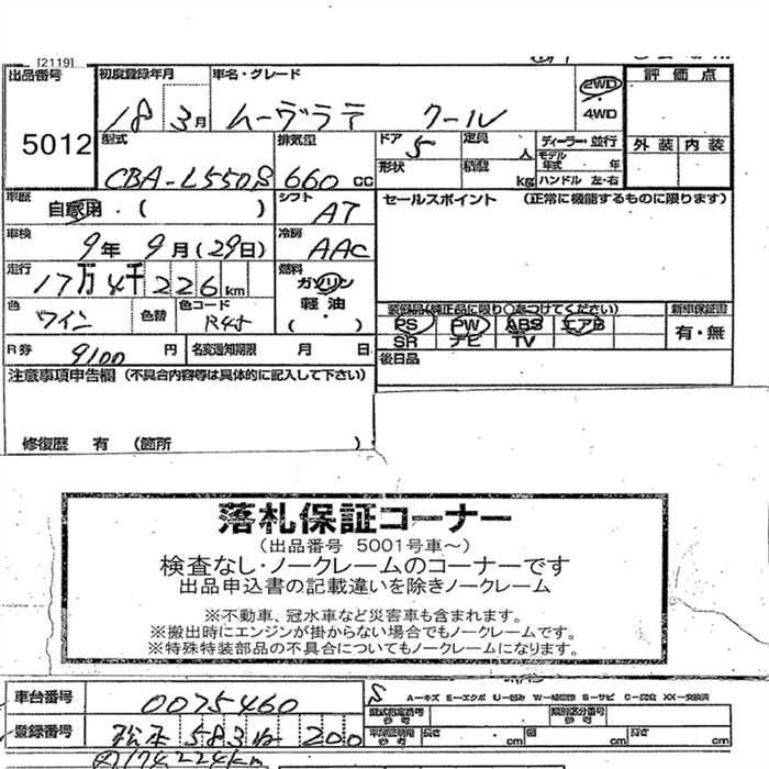 DAIHATSU MOVE LATTE