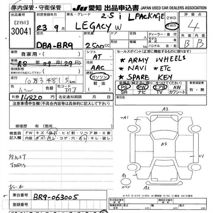 SUBARU LEGACY