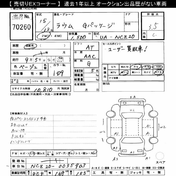 TOYOTA RAUM