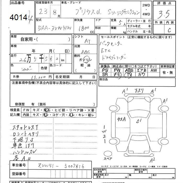 TOYOTA PRIUS ALPHA