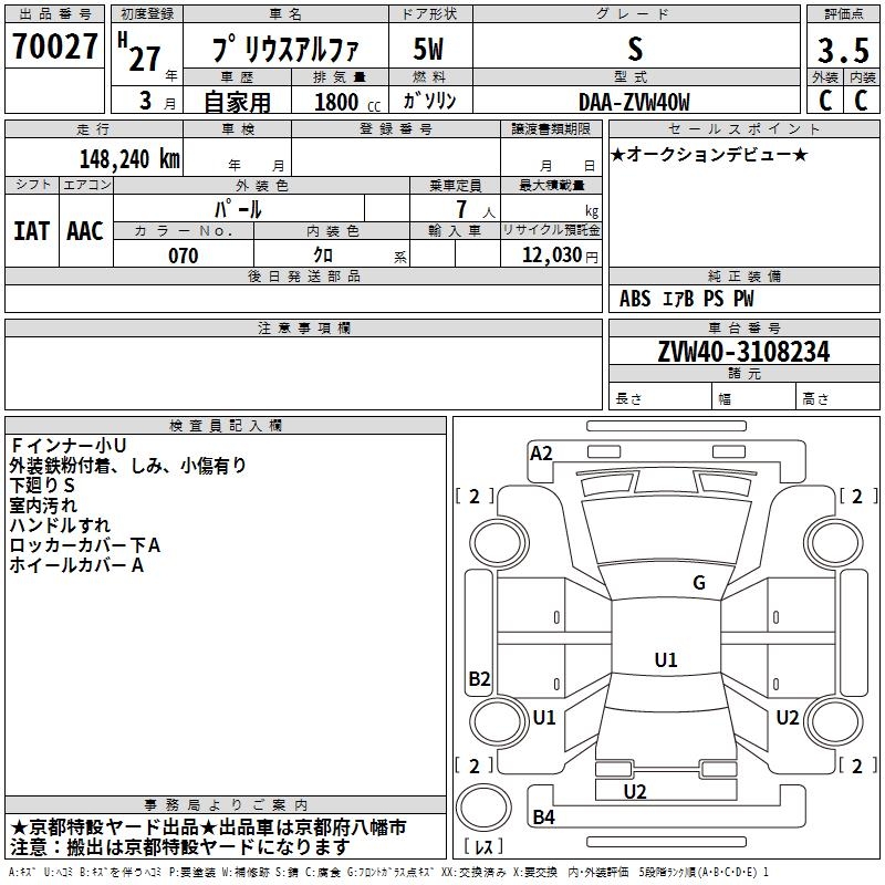 TOYOTA PRIUS ALPHA