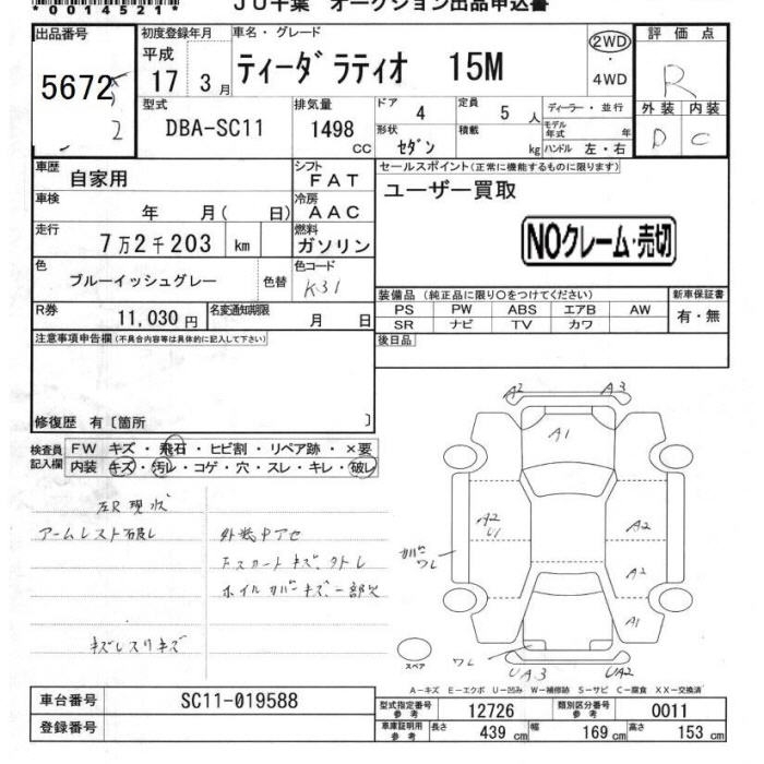 NISSAN TIIDA LATIO