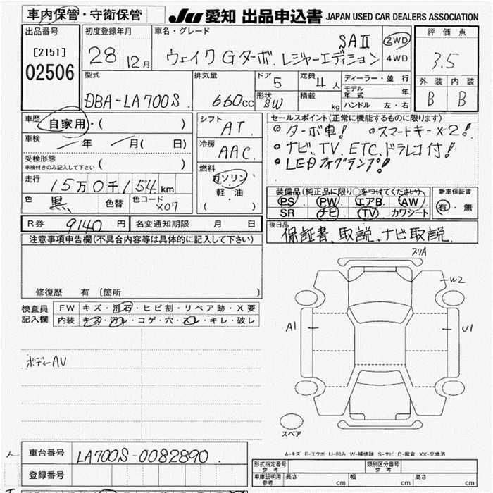 DAIHATSU WAKE