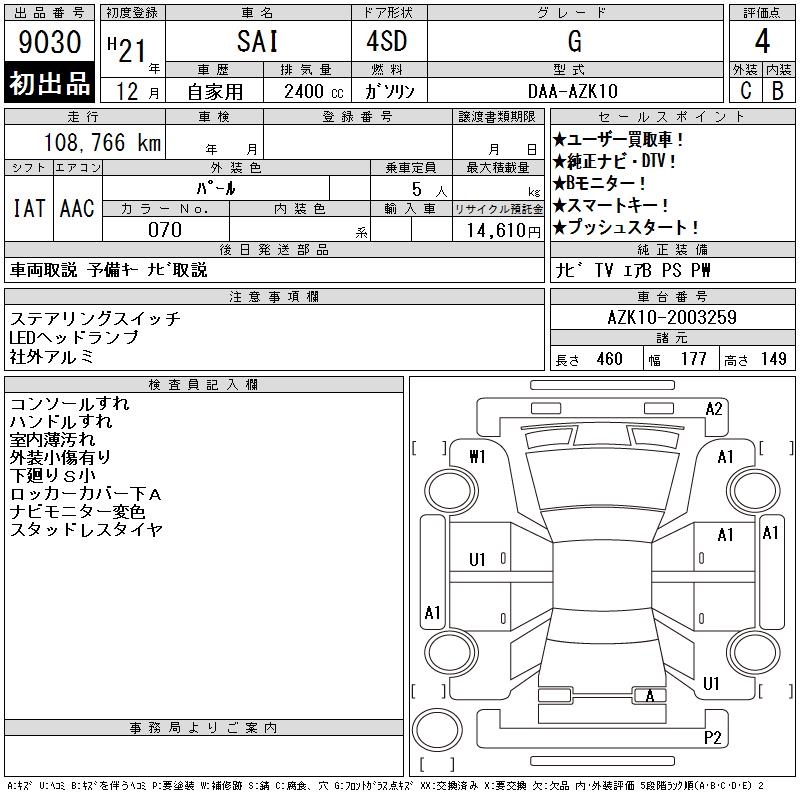 TOYOTA SAI